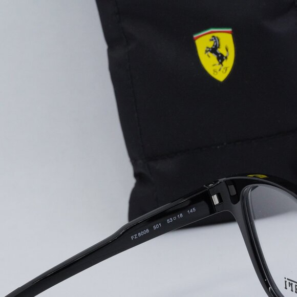 Final Price! Ferrari Scuderia FZ8006 501 Black Eyeglasses - Picture 5 of 7